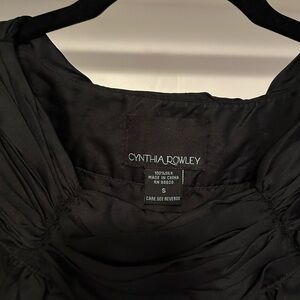 Cynthia Rowley Black Silk Sleeveless Blouse or Camisole - Size Small - Soft